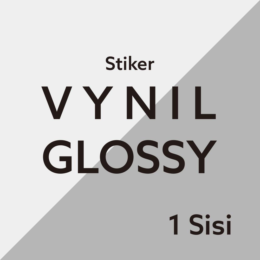 Cetak Digital A3 1 Sisi Stiker Vynil Glossy