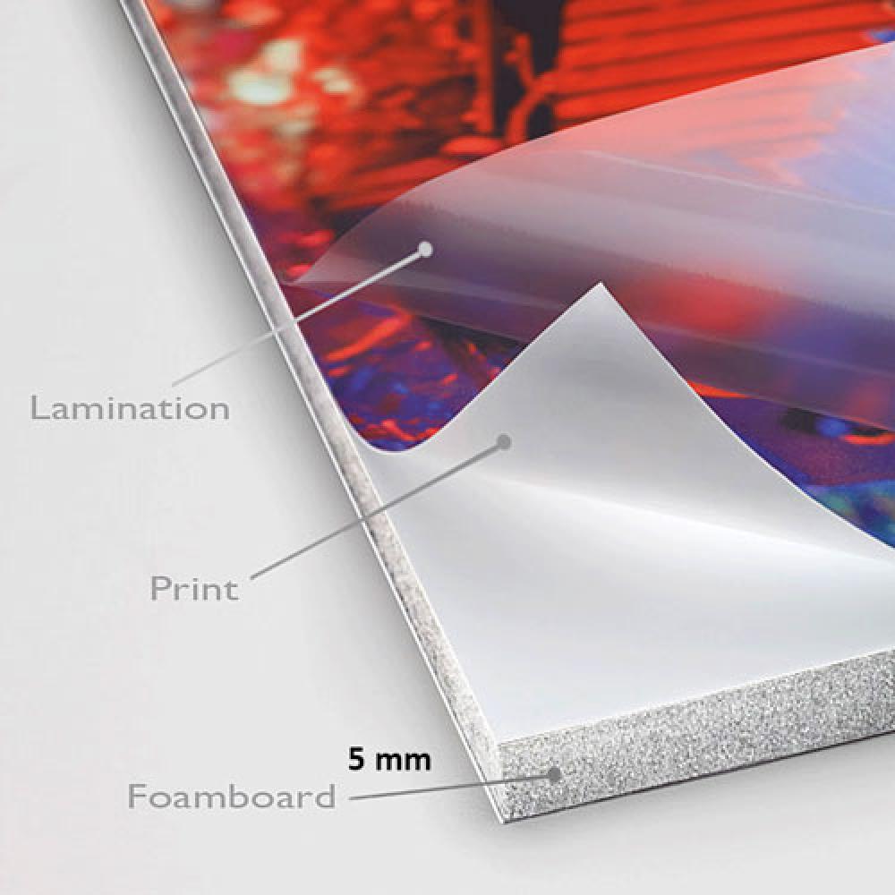 Cetak Foamboard 5mm 30x120 cm Laminating Matte