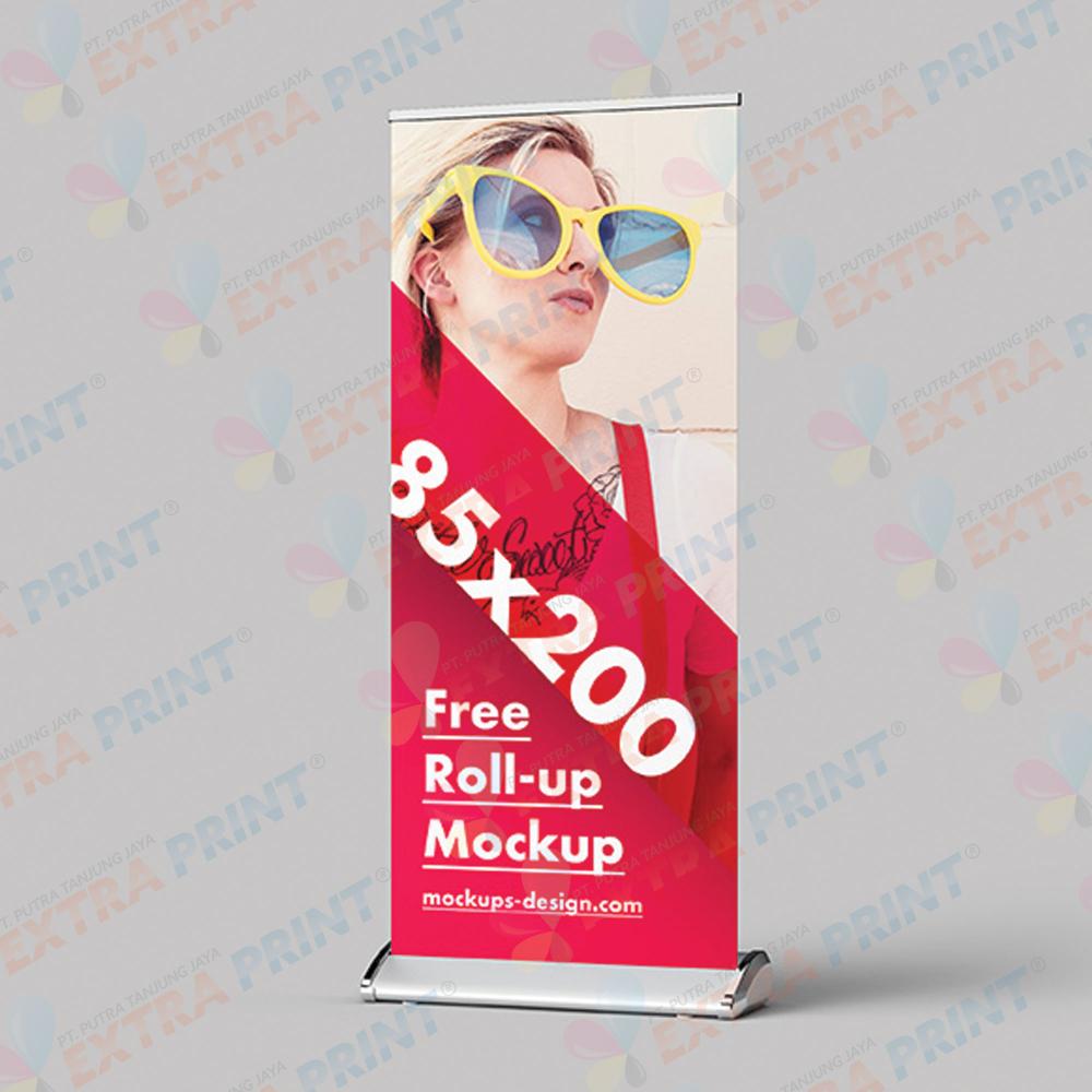 Cetak Roll Up Banner 85x200 cm Albatros Laminating Matte